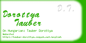 dorottya tauber business card